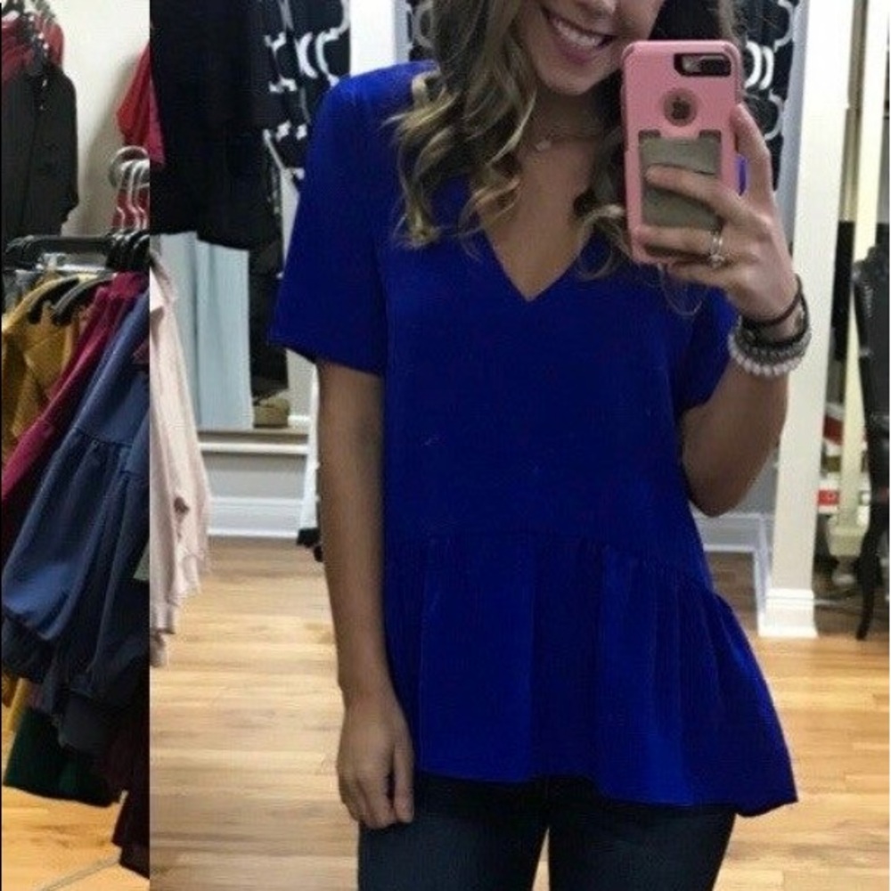 Caramela peplum top